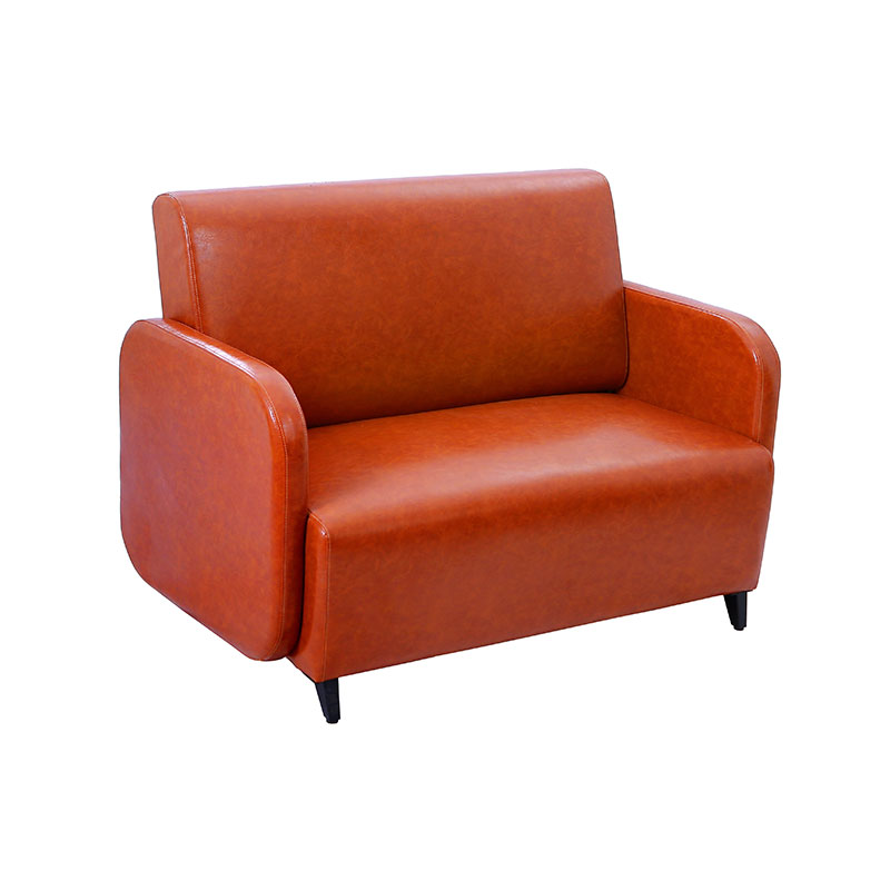 HZ7020 Červená hnědá salonní čekací lavice