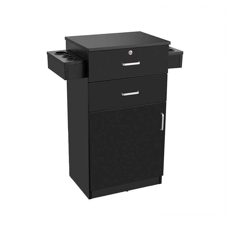 HZ2023 Dřevěná salonní stanice se zámkem pro kadeřníka a kadeřníka