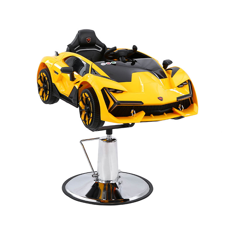 HZ8103Z Žlutá dětská holičská křesla ve tvaru auta