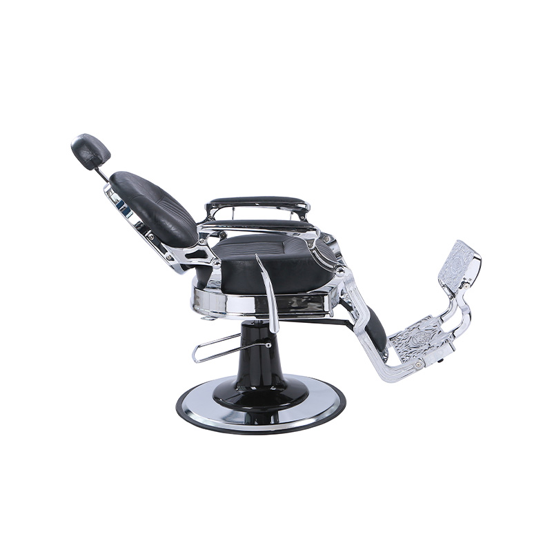 HZ8799C Černé klasické svislé polohovací křeslo se zesíleným čtvercovým polštářem Reteo