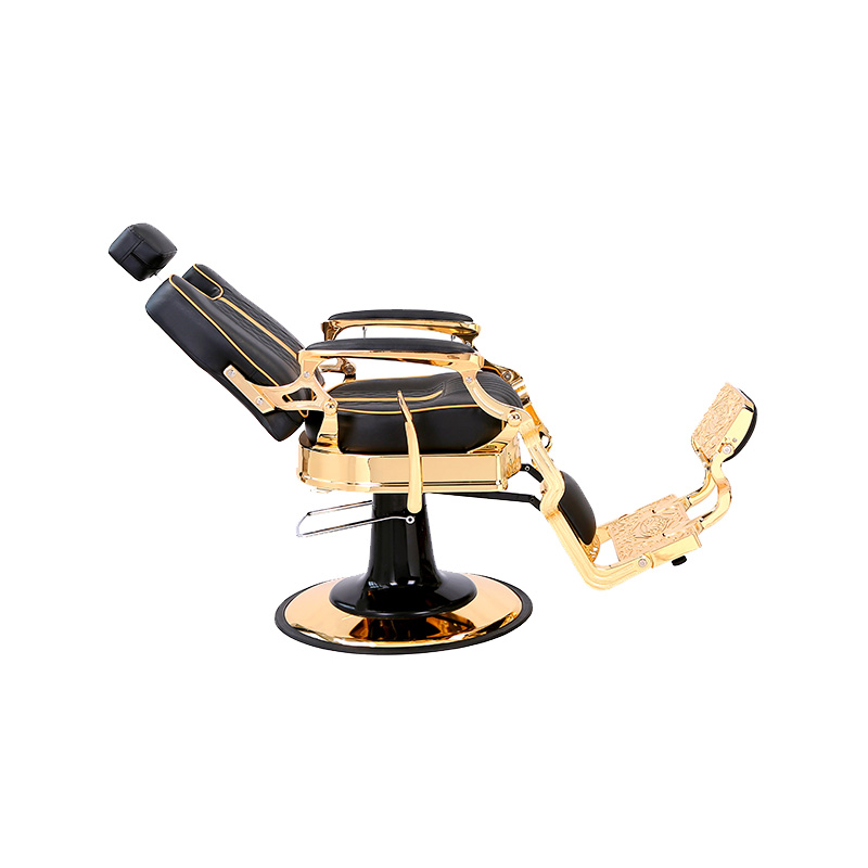 HZ87104 Nastavitelné vintage holičské křeslo v průmyslovém stylu s robustním kovovým rámem