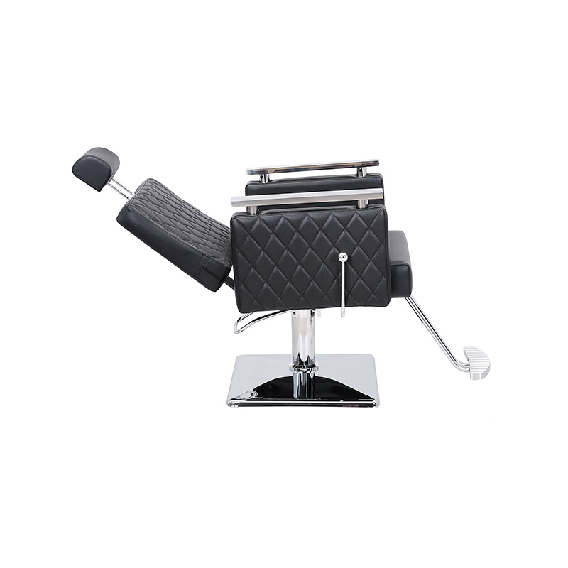 HZ8803D Černé diamantové čtvercové opěradlo polohovatelné salonní křeslo