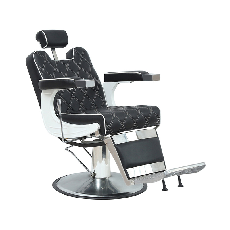 HZ8752C Vintage holičské křeslo univerzální široké moře