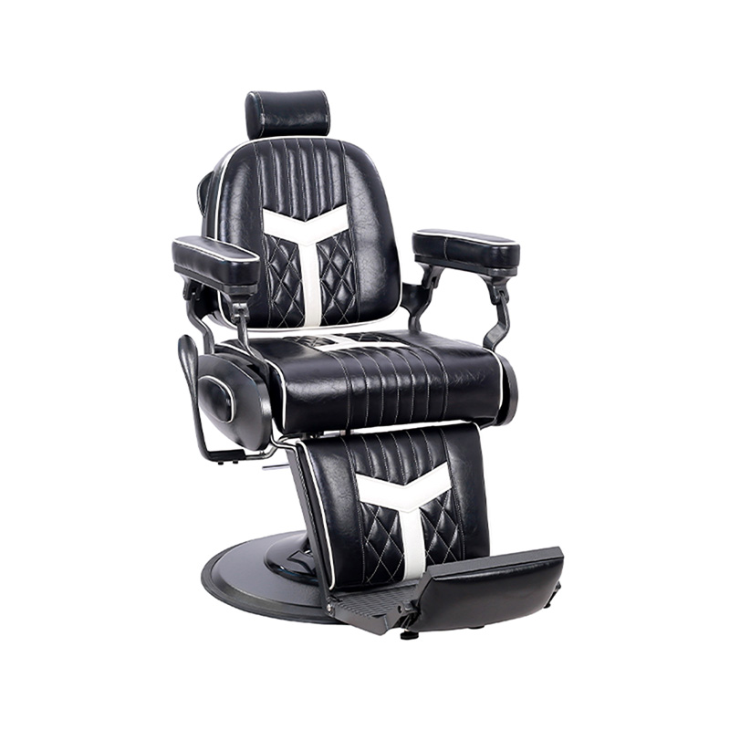 HZ8775 Vintage holičské křeslo salonní pánské olejové křeslo