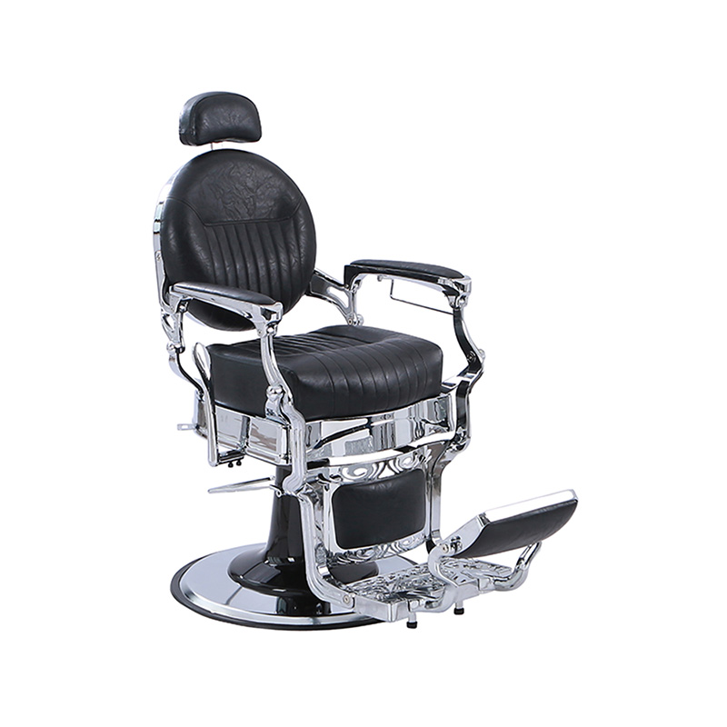 HZ8799C Černé klasické svislé polohovací křeslo se zesíleným čtvercovým polštářem Reteo