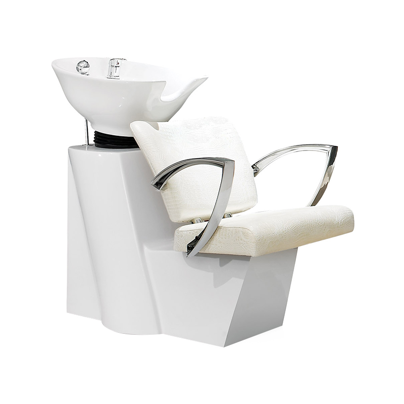 Z9009 Bílé mycí umyvadlo zpětné proplachování šamponové jednotky