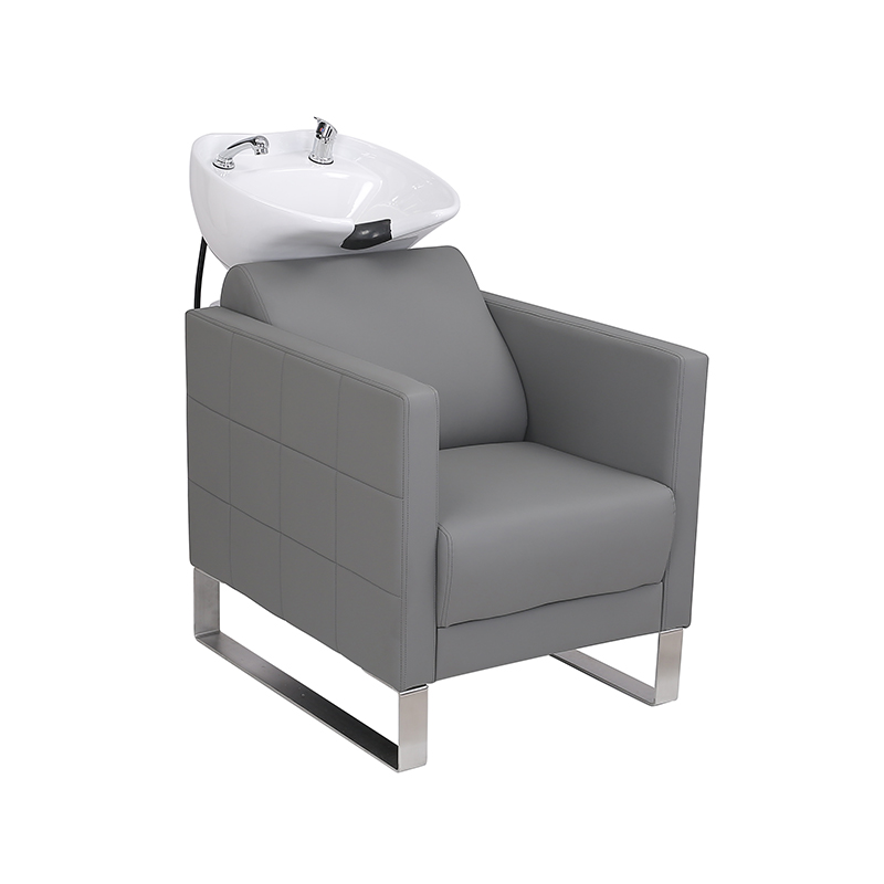 HZ9102 / HZ9102H Černý šampon na zpětné proplachování keramická miska a židle